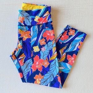 CALVIN KLEIN Performance Wick
Tropical Floral Print Leggings | Size S